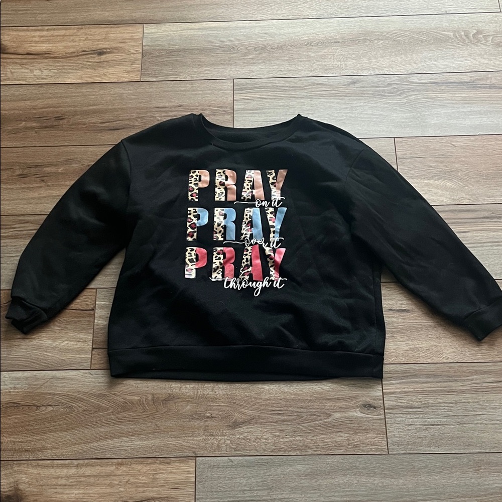 Black Christian Graphic Sweatshirt